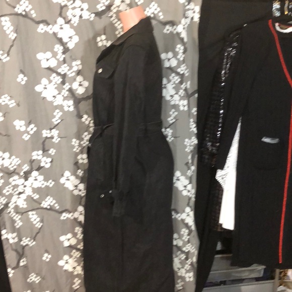 NWT JUICY COUTURE Black Duster Trench Coat Jacket - Picture 6 of 8
